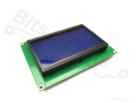 Display LCD ST7920- 128x64 pixels wit op blauw